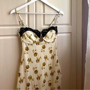 Montce gold filigree Lena slip dress